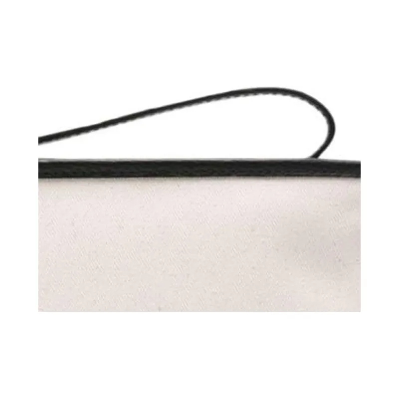 BALLY Fabric Handbag Clutch Women's Beige & Black-3