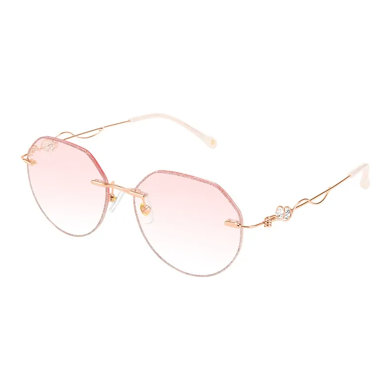 MUYKUY Metal Oval Sunglasses Women's-0