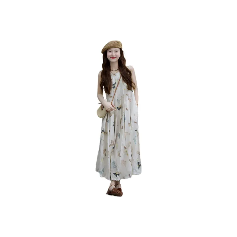 Mu Xiao Xin Sleeveless Dress Women's-0