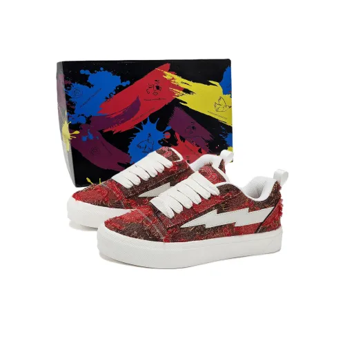 LIGHTNING PANDA Height Increasing Lightweight Low Top Platform Couple Skateboard Shoes Unisex