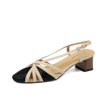 Mo Lin Chunky Heel High Heels Women's