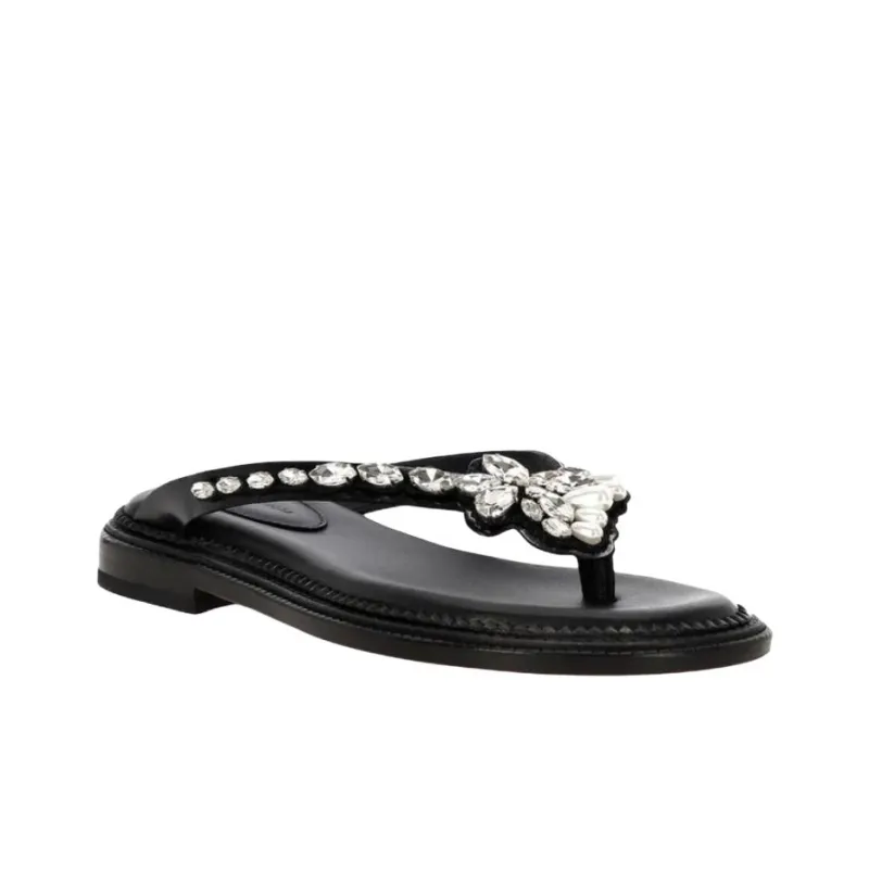 SIMONE ROCHA Slip Resistant Flip Flops Women's Black-2