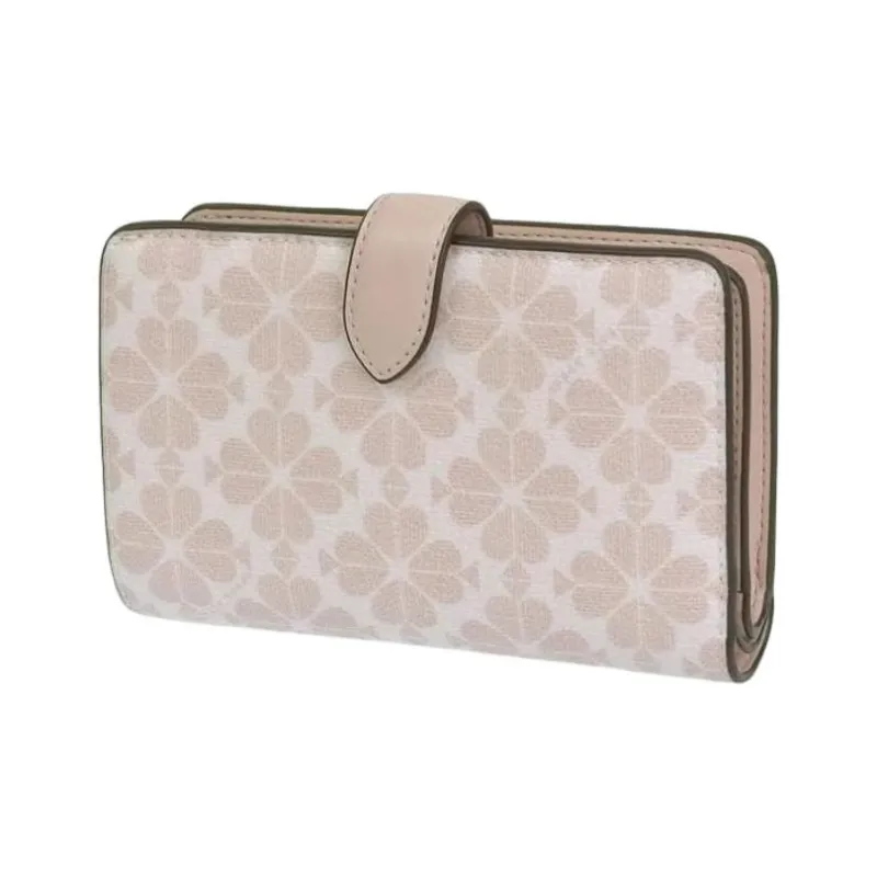 Kate Spade PVC Polyvinyl Chloride Wallet Medium Size Women's Rose Smoky Color-2