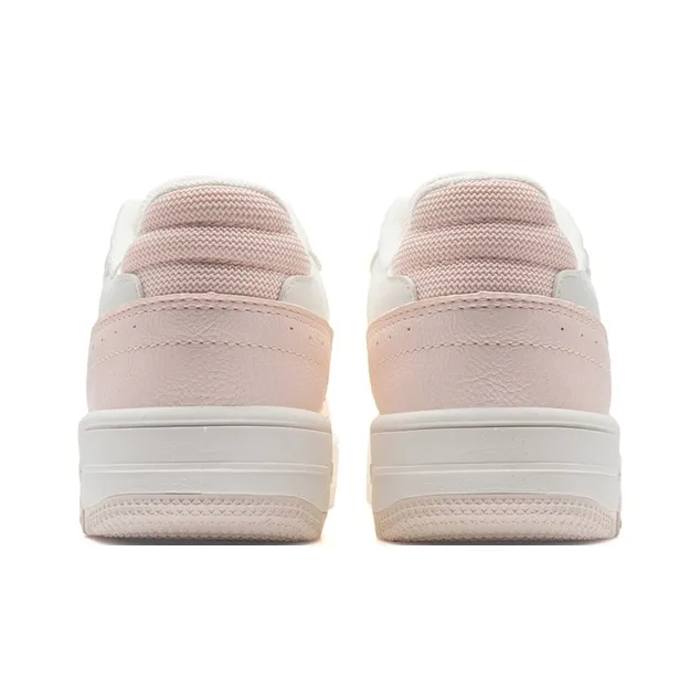 XTEP Clover White Wear resistant And Lightweight Low Top Skateboard Shoes Women's Pure Pink/Sail White-2