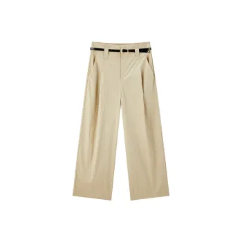 PEACEBIRD Casual Pants Women's Lemon Pepper Yellow