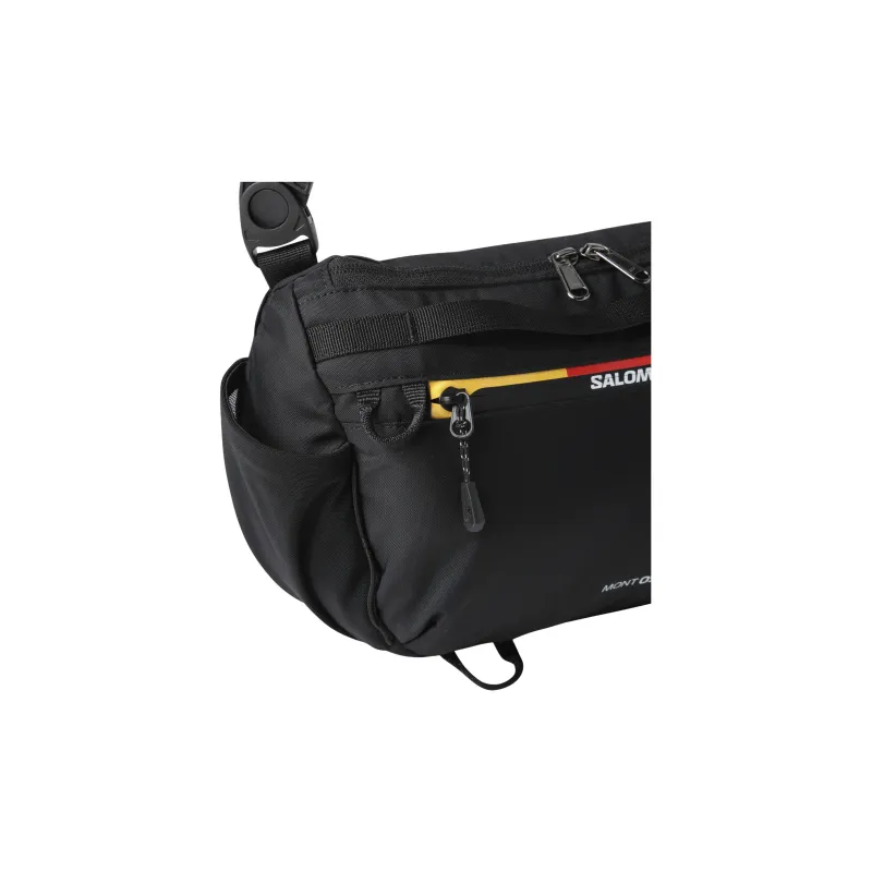 SALOMON Nylon Shoulder Bag, Crossbody Bag Unisex Black-7