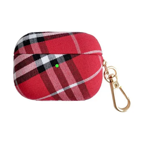 Baohuguang Compatibility Apple AirPods 1/2/3/4/Pro/Pro 2 PC Fashion Minimalist Style Fabric Texture Headphone Cases