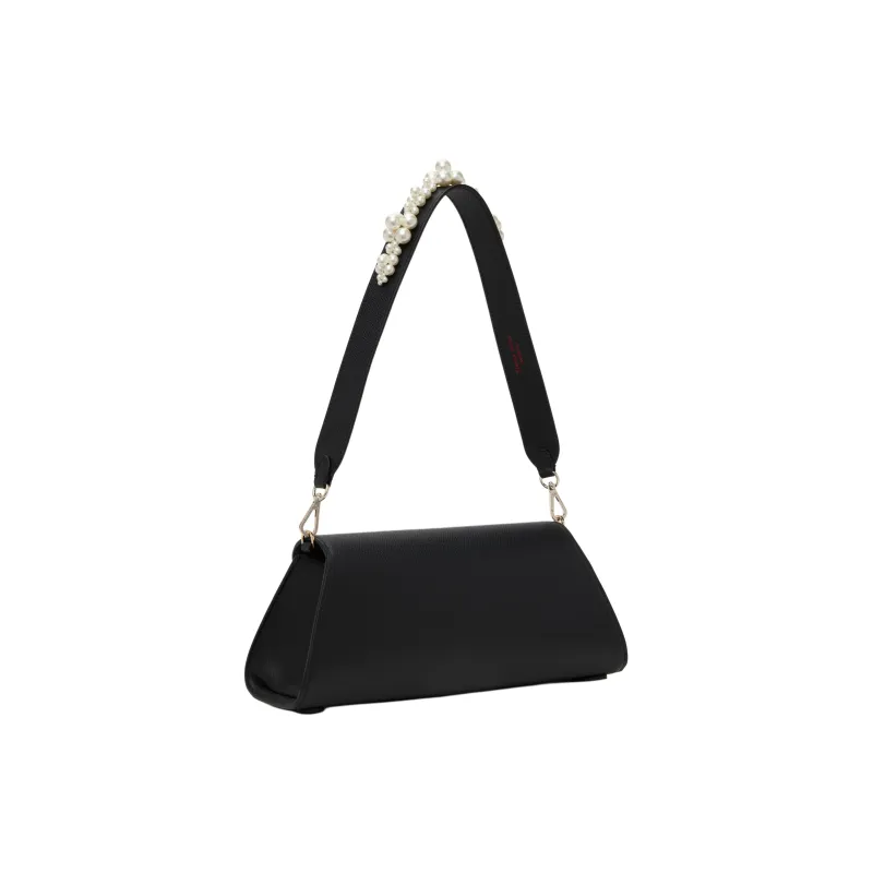 SIMONE ROCHA Leather Clutch Shoulder Bag Women's Black-2