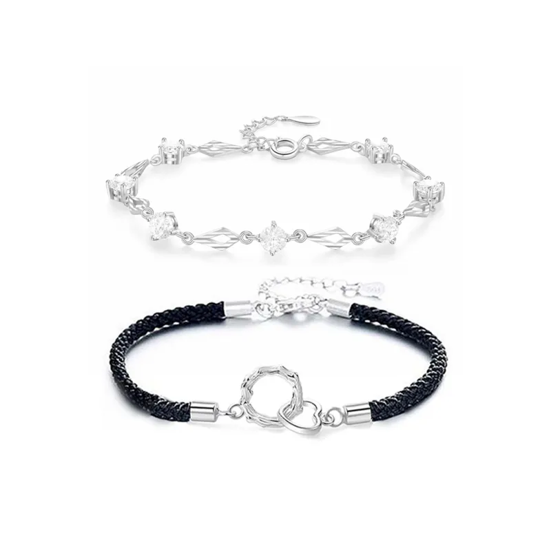 JOYDINNY Alloy Rope Bracelets Unisex-0