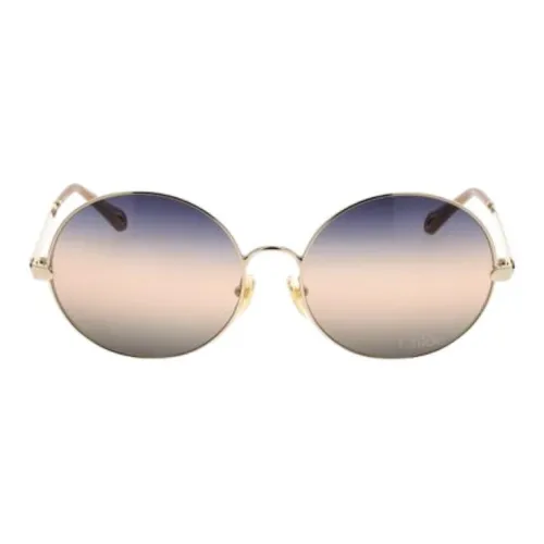 UENO Eyewear Metal Round Sunglasses Women's Gold