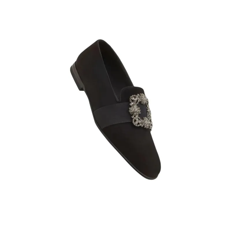 MANOLO BLAHNIK Carlton Casual Shoes Men's Black-3