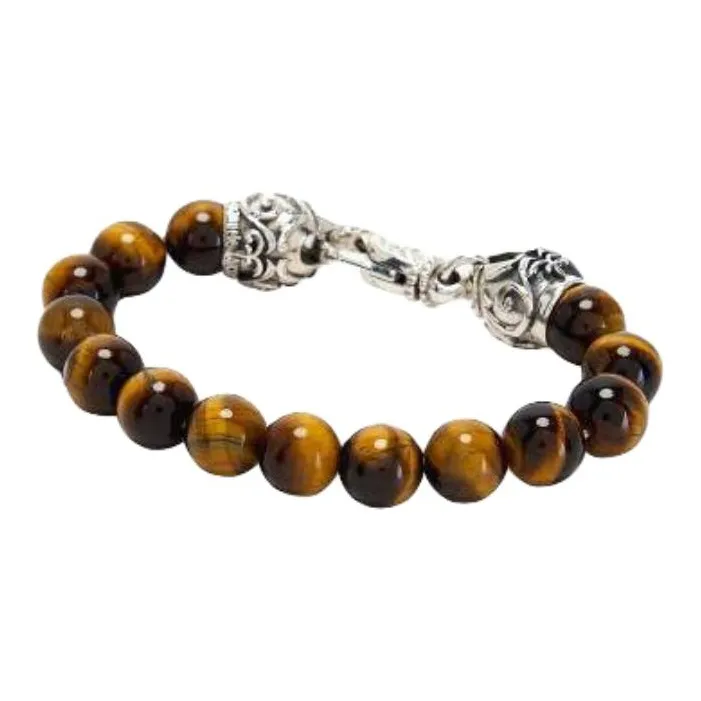 EMANUELE BICOCCHI Silver Bracelets Men's Brown-1