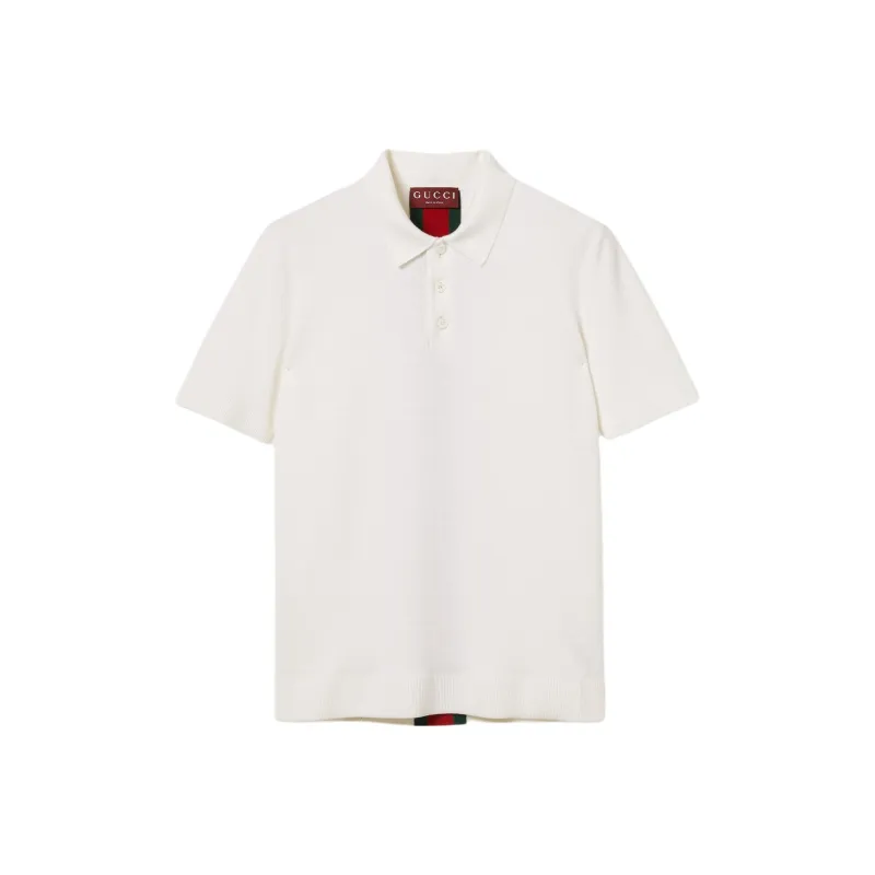 GUCCI Polo Shirts Men Ivory-0