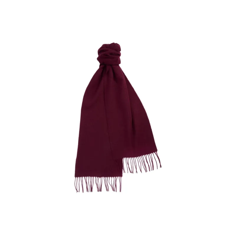 BARBOUR Lambswool Knit Scarves Women's Red-0