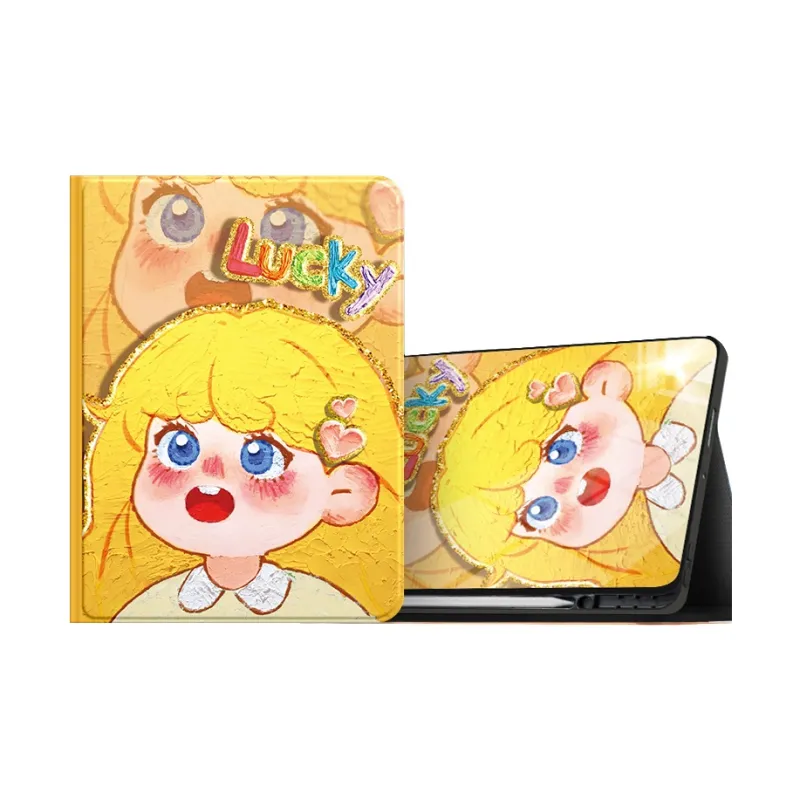 I Create My Art Stars Girl Compatibility IPad Air5/6/7 Tablet Protective Cases-9