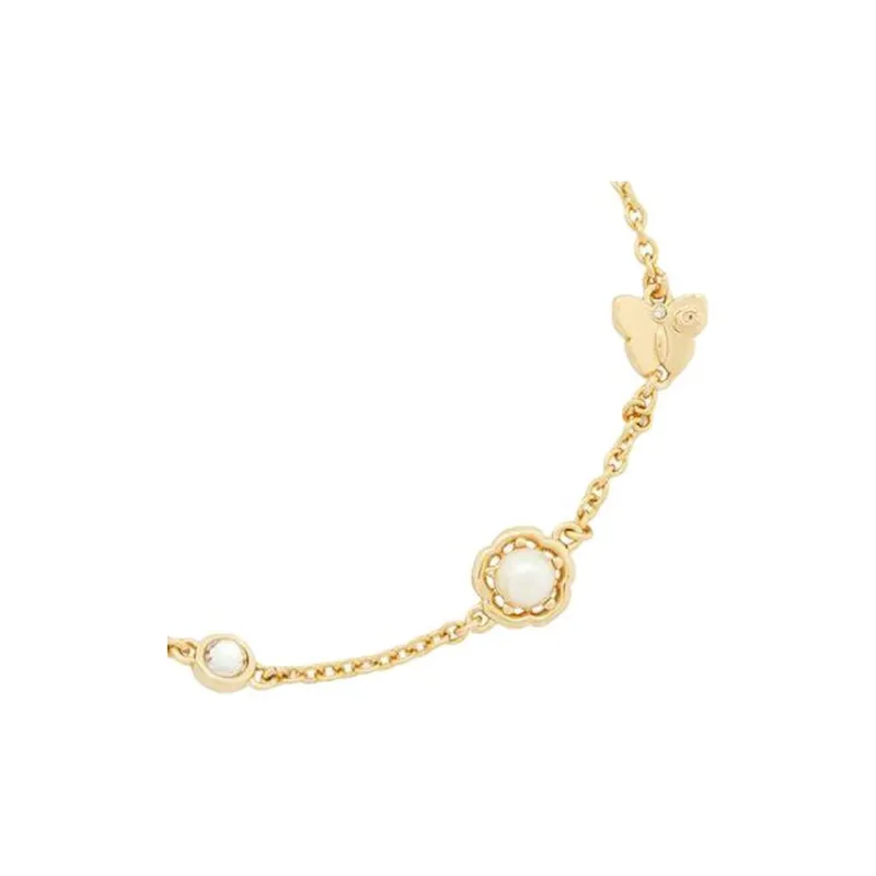 COACH Brass Plated Bracelets Women's Gold-1
