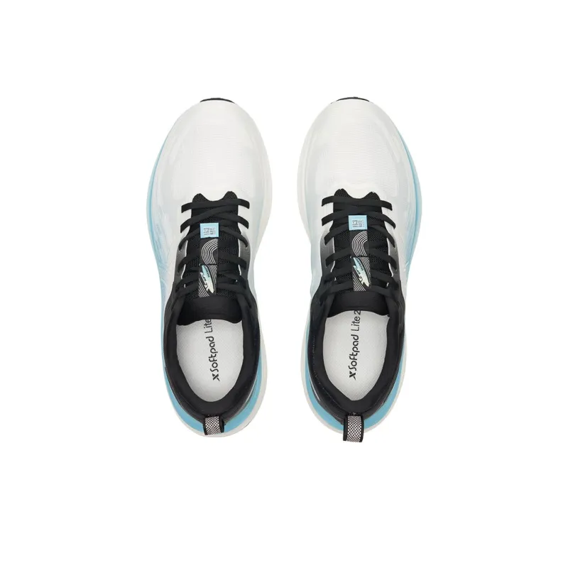 XTEP Shock Absorbers With Slip Resistant Features Low Top Casual City Commute Running Shoes Men's White Black Blue-2