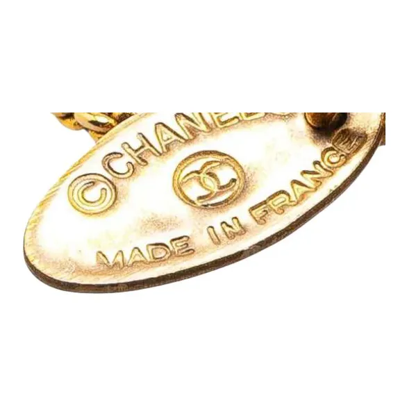 CHANEL 1970 1980 Plated Chain Necklace Costume Necklace-2
