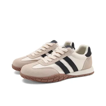 FOXER Wear resistant And Lightweight Low Top Casual Shoes Women's Beige Gray Black