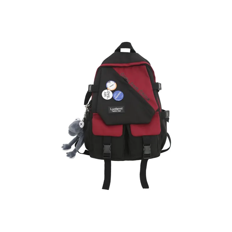 H YXIANG Nylon Backpack Regular Unisex Multicolor-4
