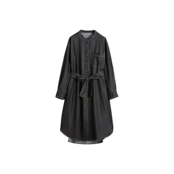 Hang Yi Court Long Sleeved Dresses Women's Black