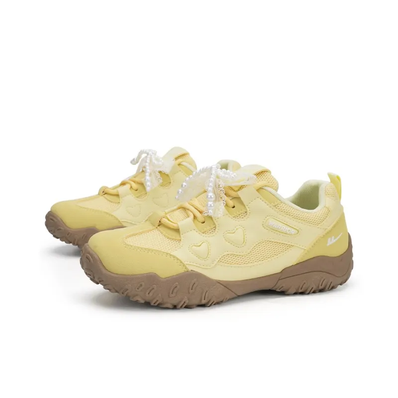 Warrior Abrasion Resistant Low Top Casual Shoes Women's Yellow-1