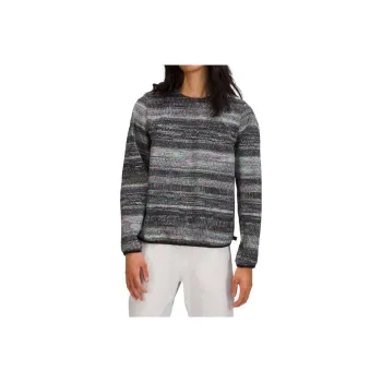 Lululemon LAB Jacquard Series Sweaters Men Black Gray Color