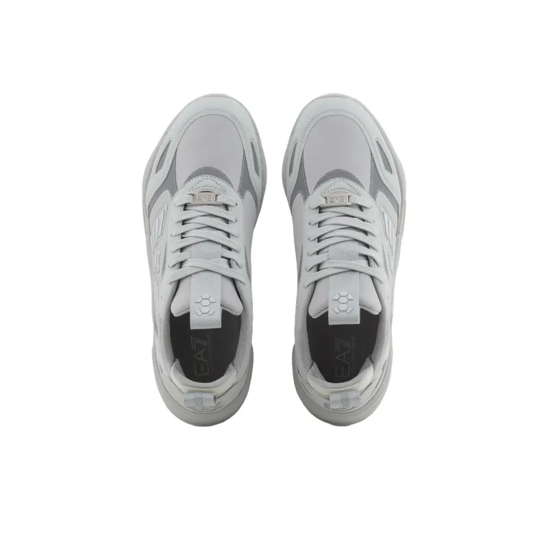 EMPORIO ARMANI EA7 Low Top Casual Shoes Unisex Gray-3