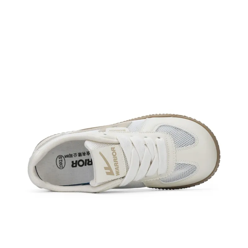 Warrior Abrasion Resistant Slip Resistant Low Top Casual Shoes Women's Beige Light Brown-2
