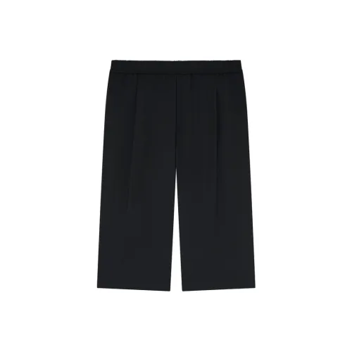 retro Rice Casual Shorts Unisex Coal Black