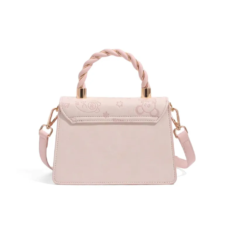 CLEVER& KETCH PU Shoulder Bag, Crossbody Bag, Handbag Women's Pink/Ecru-2