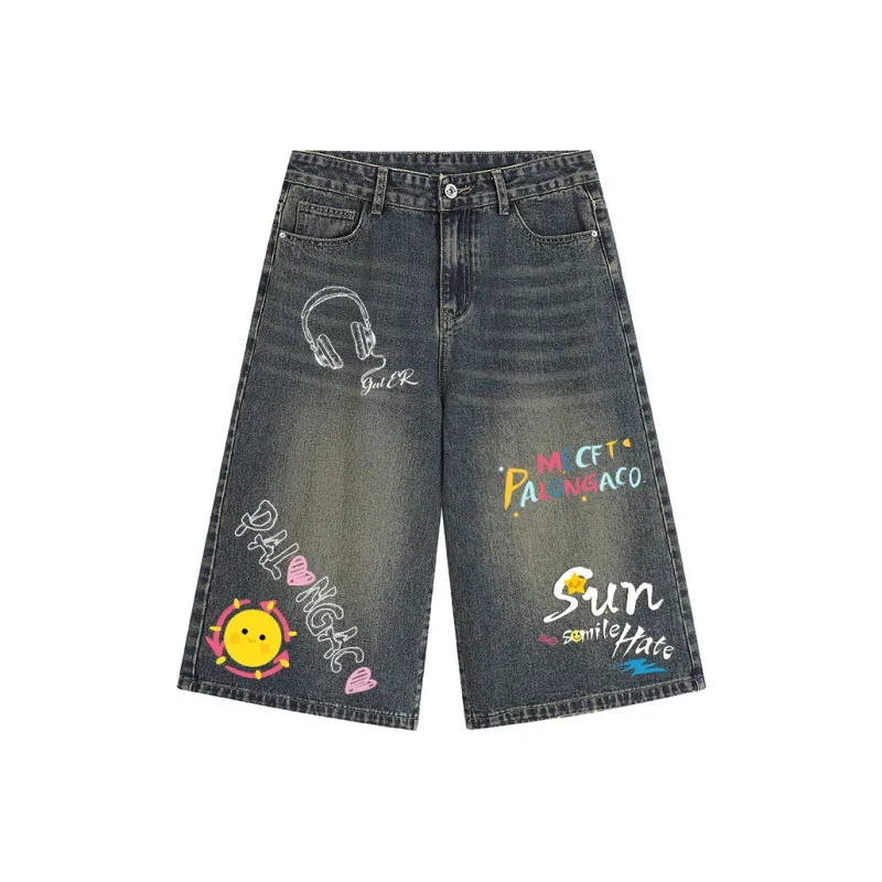 PAL ONGACO Denim Shorts Unisex-12