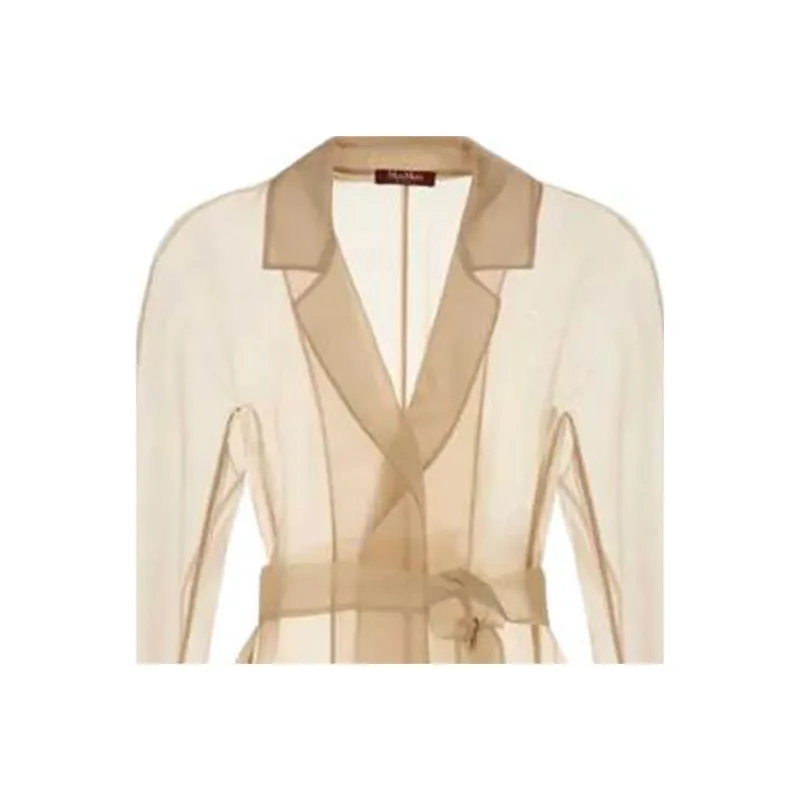 MaxMara Studio Duomo Sheer Long Coat-2