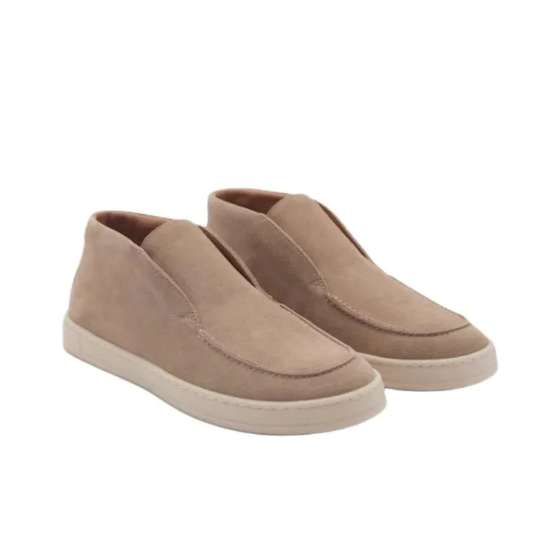 MANGO Ankle Boots Men Gray/Brown-7