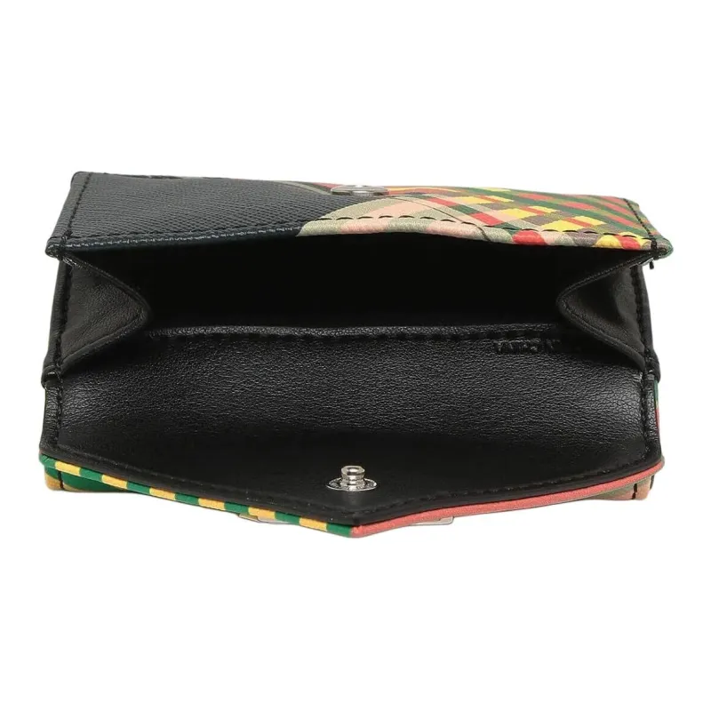Vivienne Westwood Saffiano PU Wallet Women's Yellow & Green-5