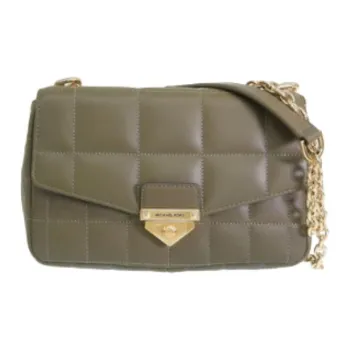 MICHAEL KORS Soho Leather Crossbody Bag, Shoulder Bag Women's Olive Green