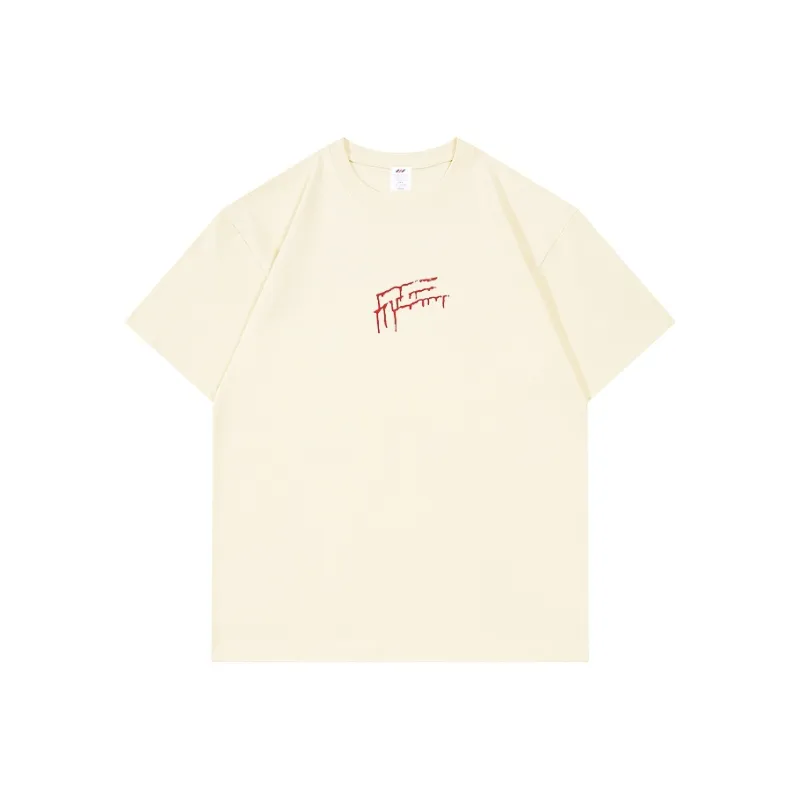 XDFM American Letter Bleeding Creative T Shirt Loose Fit Unisex-5