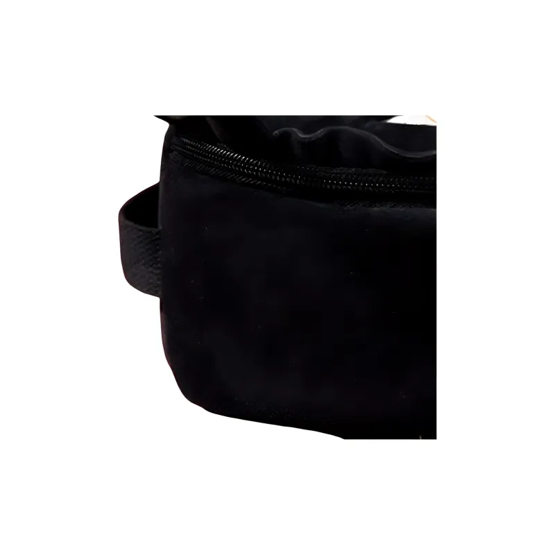 Deli The King's Avatar Collaboration Polyester Makeup Bag Regular Women's Beige & Black-3
