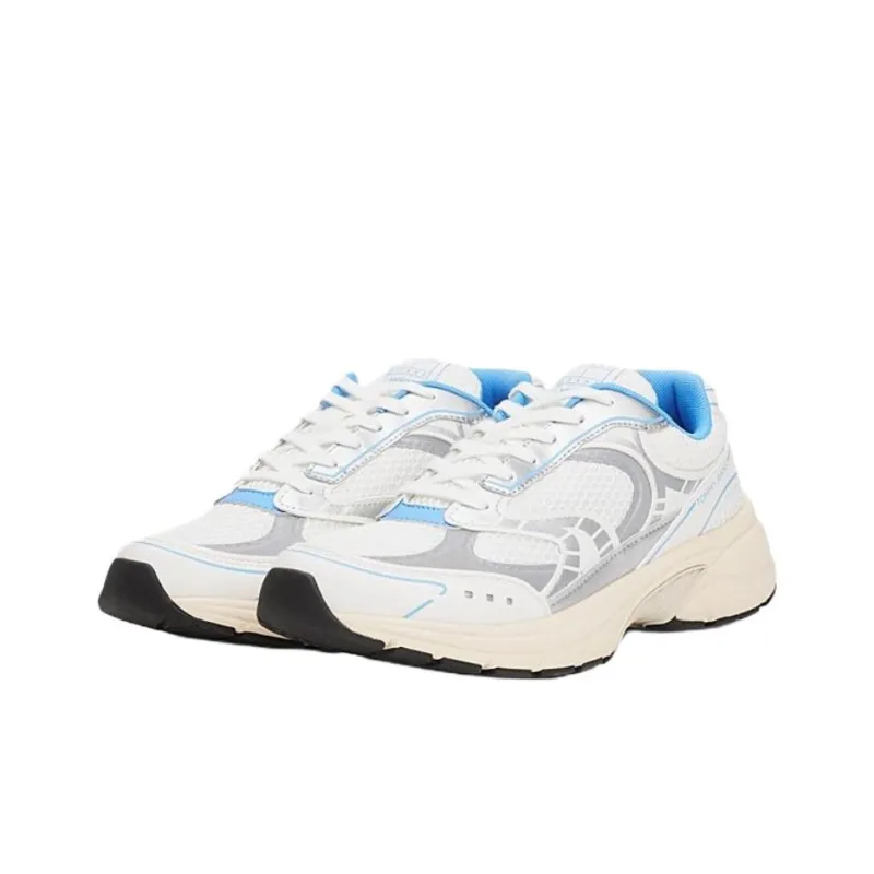 Tommy Hilfiger Trainers Low Top Casual Shoes Women's White Blue-2