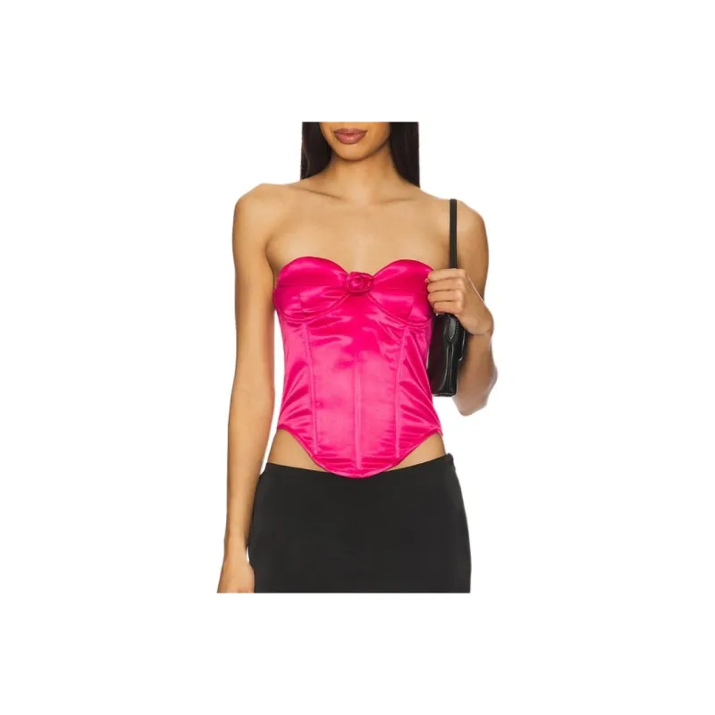 Miaou Strapless Top Women's Fuchsia-0