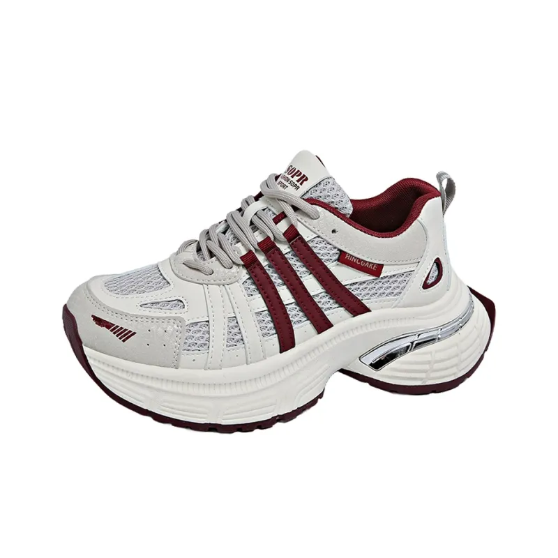 Daying Breathable Height Increase Low Top Chunky Sneakers Women's-6