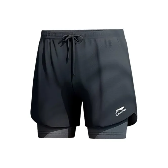LiNing Swimming Shorts Unisex Black-0