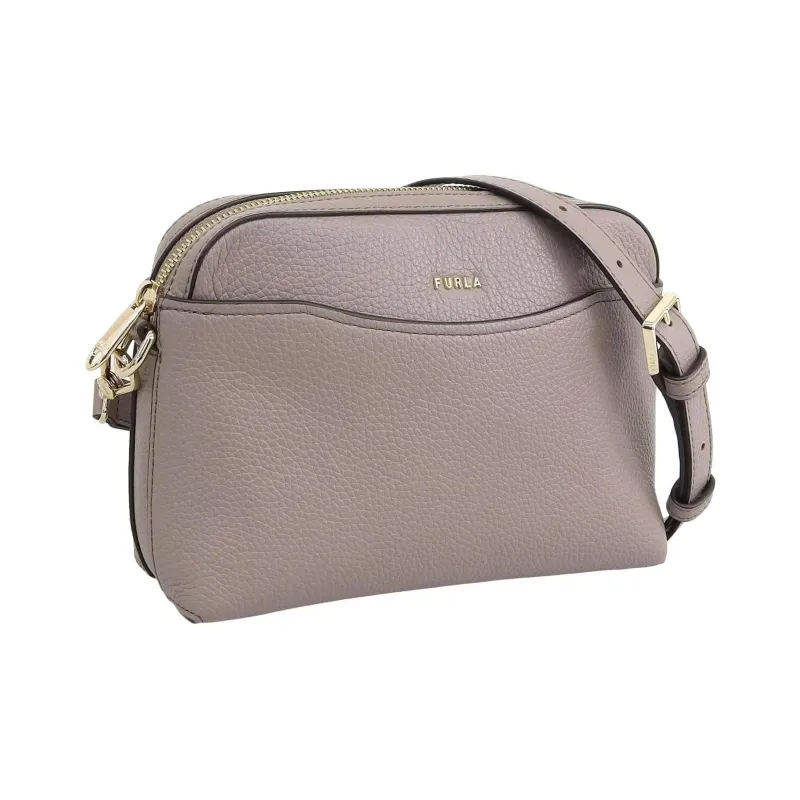 Furla Leather Crossbody Bag Regular Women's Mortar Gray-1