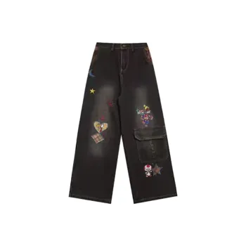 EOEI Jeans Women's Black Gray Color