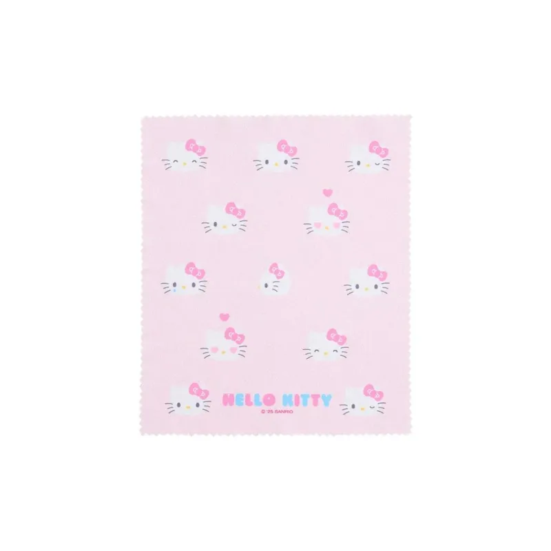 Sanrio Hello Kitty PU Polyester Fiber Eyeglass Pouch Women's Pink-3