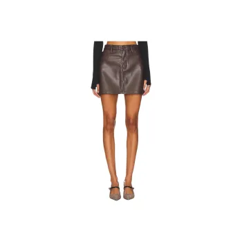 GOOD AMERICAN Casual Short Skirts Women's Brown