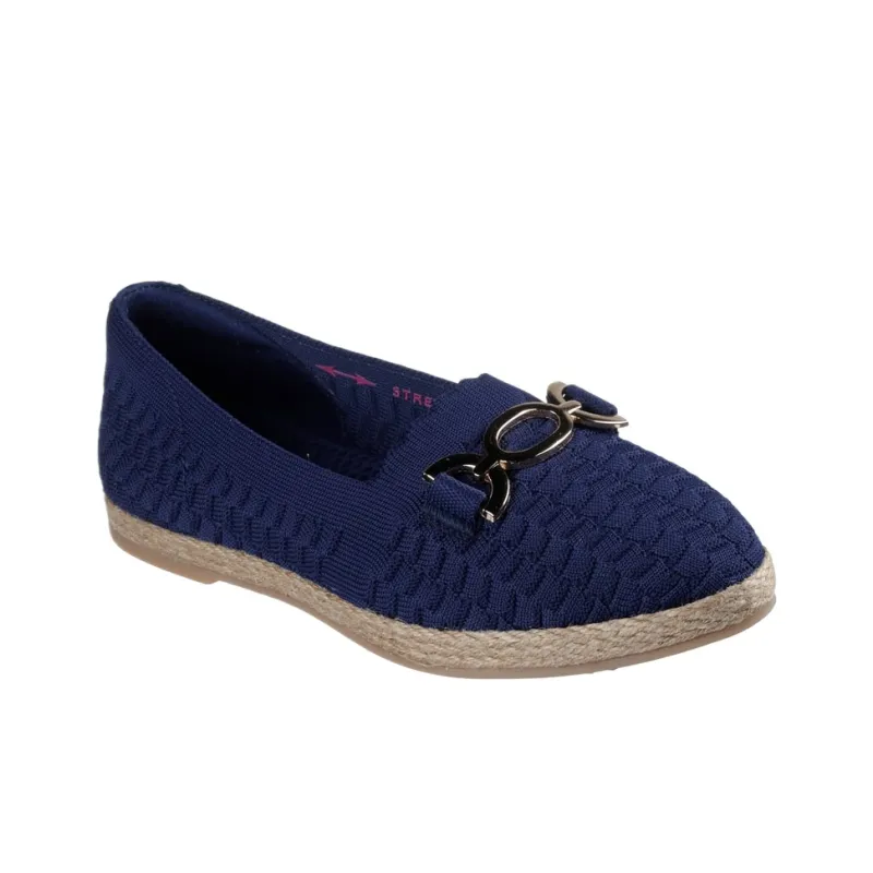 Skechers Cleo Jute Fashion Luncheon Low Top Casual Shoes Women's Blue-2
