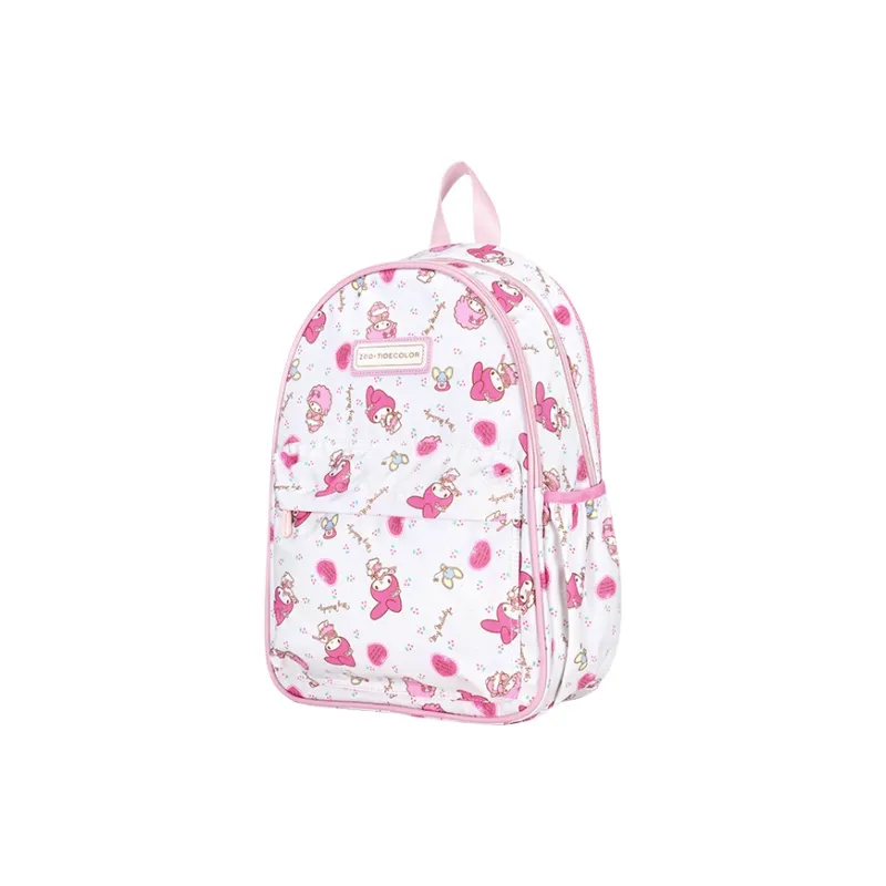 Zgo Sanrio, Collaboration Melodi Polyester Backpack Regular Women's Pink White-1