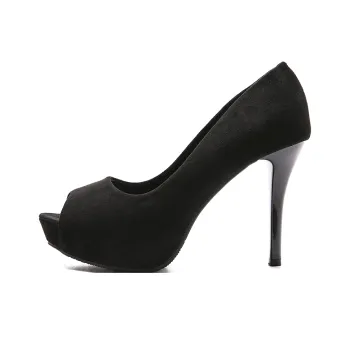 Lan Miao Slim Heel High Heels Women's Black
