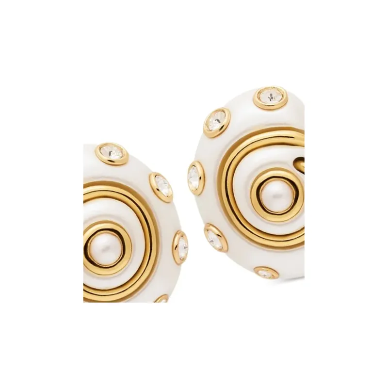 Kenneth Jay Lane Snail Earrings-1